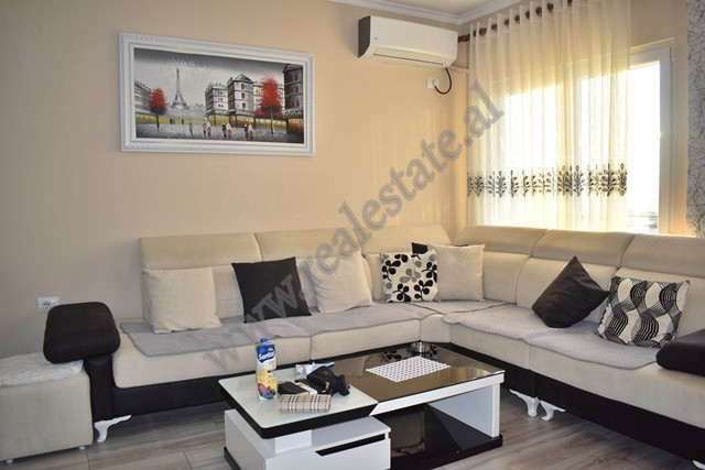 Two bedroom apartment for rent in Albanopoli Street in Tirana.
It is positioned on the 8th floor of